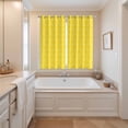 thumbnail image 3 of Curtains 84 Inches Long 2 Panels, Yellow Morocco Grommets Window Treatment Curtain, Geometric Leaf Diamond Lattice Abstract Thermal Curtains Drapes for Living Room/Bathroom, 3 of 9