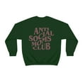 thumbnail image 2 of Anti Social MOMS Club Sweatshirt by Typically Vulgar (with Purple Text), 2 of 2