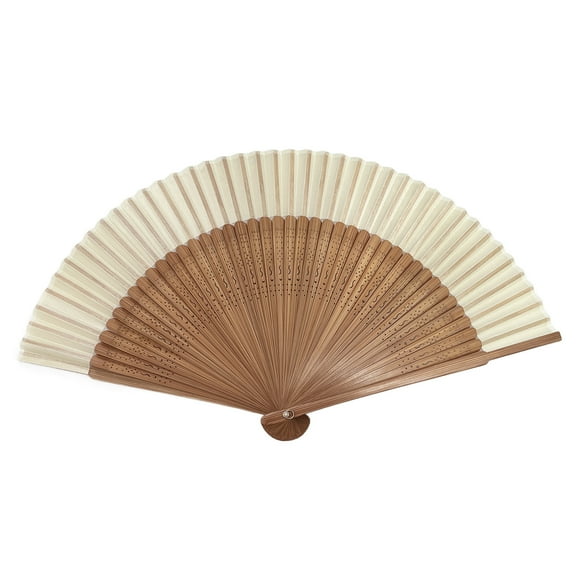 ffscafscn 1 pcs Hand Fan for Vintage Japanese Bamboo Silk Elegant for Dance Music Festival Wedding Church Decoration Party White  Black