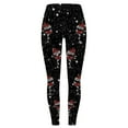thumbnail image 5 of NOLDARES High Waisted Novelty Christmas Holiday Print Leggings for Women(Z5-Black,XL), 5 of 5