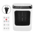 thumbnail image 2 of Portable Electric Fan Heater with Remote Control, No Noise, Timing Function, 2 Wind Speeds, Heat Insulation, Small Size, Wide Range of Applications, 2 of 7