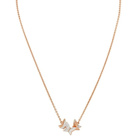 Swarovski - Swarovski Lilia Rose Gold Butterfly Necklace ...