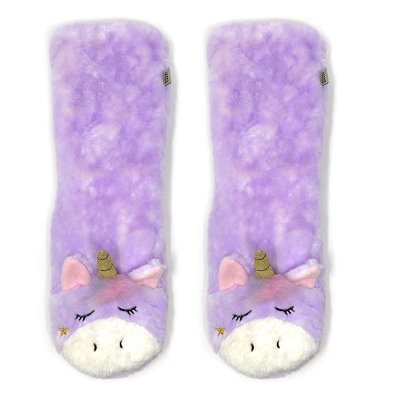 Oooh Yeah Chaussettes Antidérapantes pour Femmes Taille 9-11, Sherpa Douce et Chaude pour l'Hiver, Mignonnes et Amusantes pour Noël