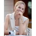 thumbnail image 6 of Wearlizer Leather Watch Band Compatible with Apple Watch Bands 38/40/41/42/44/45/46/49mm Women Metal Ring Loop Strap for Iwatch Series 11/10/9/8/7/6/5/4/3/SE/Ultra, 6 of 6