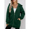 thumbnail image 4 of Fall Sweatshirts For Women Sevevn Women Plus Size Zip Up Hoodies Long Sleeve Tunic Sweatshirt Long Fleece Hoodie Jacket with Pockets, 4 of 5