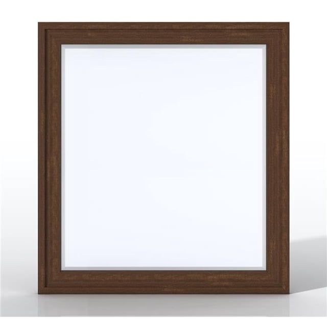 James Martin Furniture E444-M36-MCA 36 in. Addison Rectangular Mirror, Mid Century Acacia