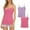 Hot Pink, variant on APEXFWDT Shelf Bra Camisoles Top for Women Modal Spaghetti Strap Tank Tops Basic Layer Camis 2 Pack Slim Fit Cami Shirts for Layering 2 Pack
