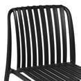 thumbnail image 3 of WestinTrends Playa Outdoor Stackable Polypropylene Plastic Dining Side Chairs (Set of 2), Black, 3 of 14