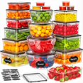 thumbnail image 1 of Recipientes de almacenamiento de alimentos TOPCHASE, 42 unidades, sin BPA, a prueba de fugas, 1 of 7