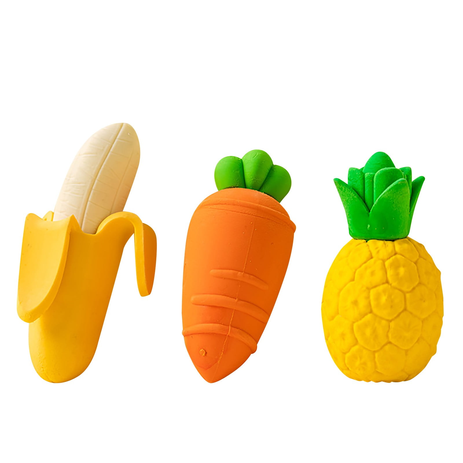 mnjin mini carrot erasers miniature vegetables pencil erasers for