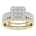 thumbnail image 3 of Womens Rings 2-in-1 Set Detachable Shiny Diamond Ring Set Engagement Wedding Rings Inlaid Zircon Ring, 3 of 9