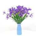 thumbnail image 5 of Kiskick Artificial Plants Simulated Green Plants Simulation Plant Uv Resistant No Fading Low Maintenance 5 Forked Spring Grass Artificial Flowers Garden Home, 5 of 8