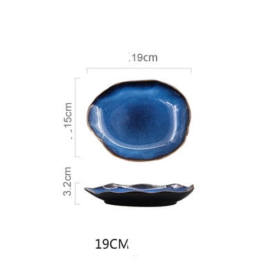 

Homeex Retro Household Irregular Tableware Shaped Bowl Rice Salad 19cm
