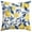 A, variant on Lemon & Floral Decorative Throw Pillow, 18" x 18" Linen Texture Accent Cushion for Sofa & Bed