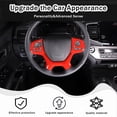 thumbnail image 2 of TINKI Steering Wheel Cover Trim for Honda Pilot 2019-2022/ Honda Passport 2019-2023 Elite, ABS Material Car Steering Wheel Button Frame Decoration Protector Accessories, 2 of 14