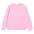 thumbnail image 4 of Zshosam Crewneck Sweatshirts for Girls Basic Sweatshirts for Girls Pullover Tops Long Sleeve Trendy Shirts Sport Clothes,Pink 4 Years, 4 of 4