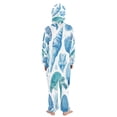 thumbnail image 3 of Soft Big Kids Onesie Pajamas Cozy Loose-Fit Jumpsuits for kids with Pockets for Christmas Lounge & Play Marine Organismsd, 3 of 8
