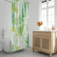 thumbnail image 3 of Extra Long 72"x84"Green Coastal Shower Curtain Set with Hooks,Starfish Seashell Coral Bathroom Curtain,Waterproof Washable Fabric for Bathroom Decor, 3 of 6