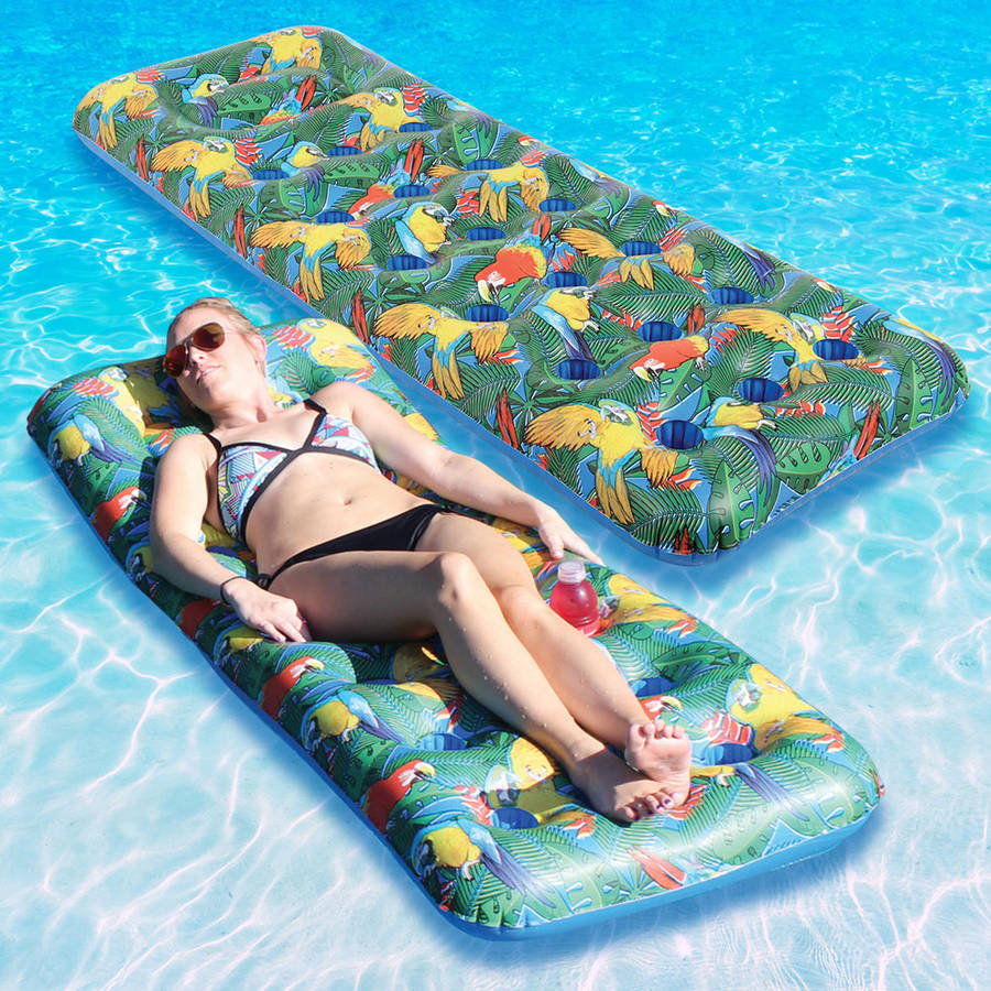 Margaritaville Vinyl 18 Pocket head Pool Float, Multicolor