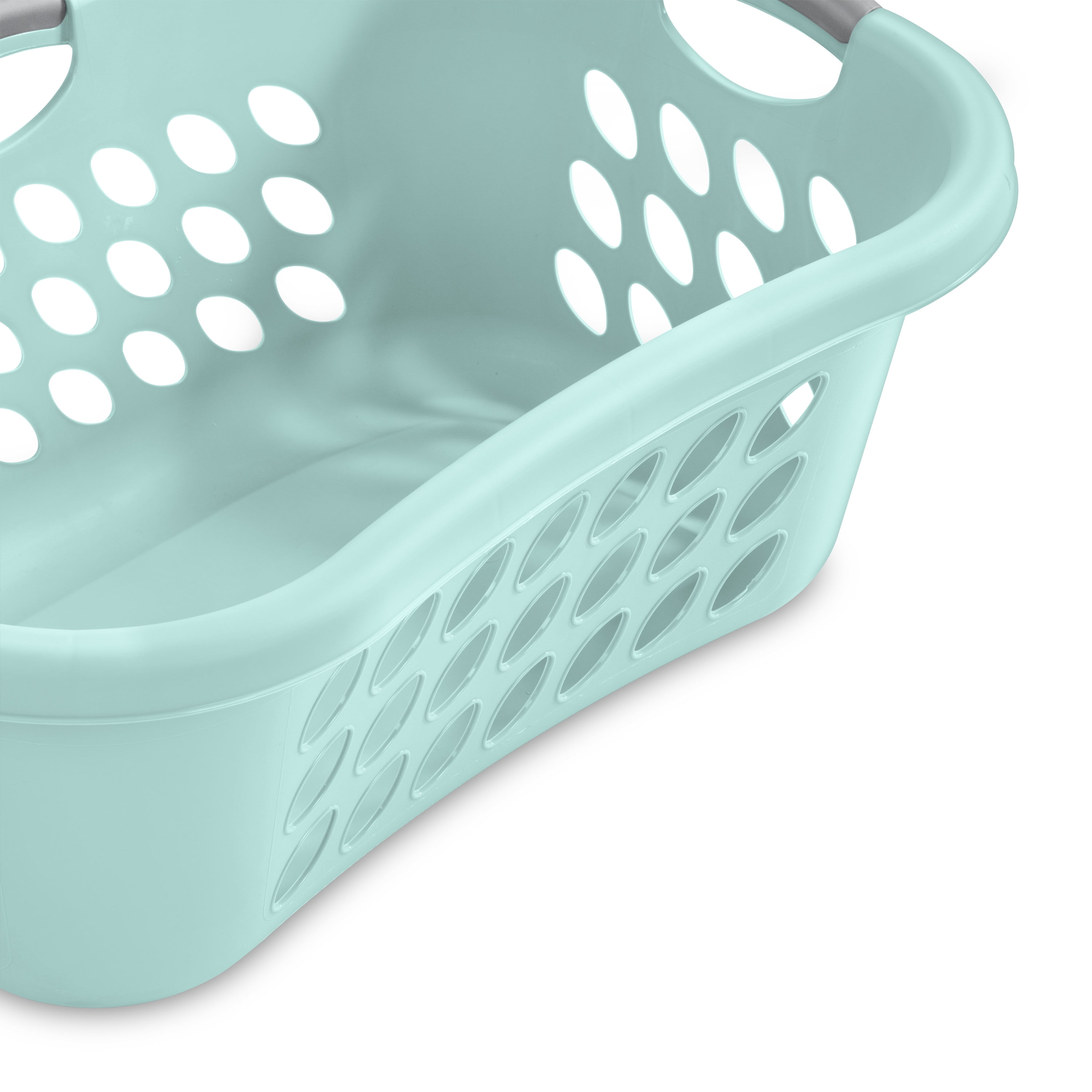 Sterilite 1216 - 2 Bushel Ultra™ Laundry Basket Aqua Chrome 12167906