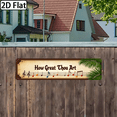 2D Flat 1pc, How Great Thou Art Vintage Metal Sign - 4x16 Inch, Wall ...