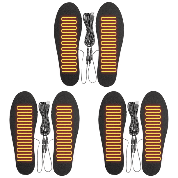 Plantillas Zapatos Con Calefacción USB Eléctrica Almohadilla Calentadora para Pies Hombres Y Mujeres