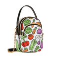 thumbnail image 7 of FORMRS Crossbody Bag for Women Quilted Travel Shoulder Cell Phone Purse with Chain Strap Handbag, Vegetables Pattern, 7 of 7