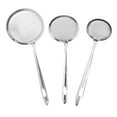 thumbnail image 3 of Fine Mesh Strainer Filter with Handle & Hanging Loop-7.8 Inch Long Stainless Steel Sieve for Straining, Sifting, and Rinsing - Durable Colander for Kitchen, Cooking, and Baking, 1Pc(Silver2,7.8x4.9"), 3 of 5