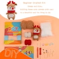 thumbnail image 2 of YOPTOP Beginners Crochet Kit  3 Pack Cute Small Animals Kit for Beginers and Experts  All in One Crochet Knitting Kit  Step-by-Step Instructions Video  Crochet Starter Kit for Beginner DIY, 2 of 7