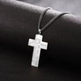 thumbnail image 2 of EUEAVAN Silver Rugby Cross Pendant Necklace Stainless Steel Jewelry Gifts, 2 of 6