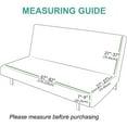 thumbnail image 3 of JIATER Armless Futon Cover Stretch Futon Slipcovers Machine Washable Furniture Protector with Elastic Bottom,Light Gray, 3 of 7