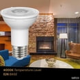 thumbnail image 4 of Satco S22211 PAR20 LED Reflector Light Bulb 5.5W 120V 4000K E26 Medium Base Dimmable WET Location (6 Pack), 4 of 9