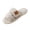 Gray, variant on Slippers for Women Fuzzy Open Toe Indoor Cozy Slip On House Slides Shoes with Plush Lining Fall Winter Non Slip Warm Cozy House Slide Sandals with Double Strap Beige 37-38(US/6.5-7)