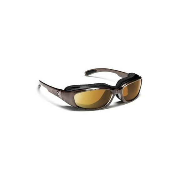 Churada Sharp View Gray Polarized Sunglasses, Brown Crystal - Small & Medium