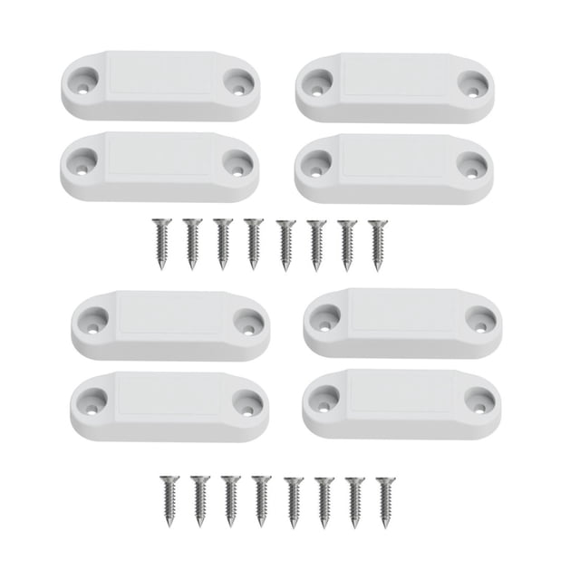 Soporte para puerta de RV, piezas, moderno, reemplaza casas rodantes de alto rendimiento, almacenamiento de RV Juego de 4 blanco