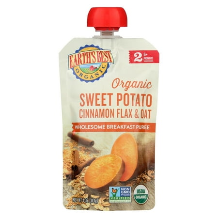 Earth's Best Organic Wholesome Breakfast Sweet Potato Cinnamon Pouch - Case Of 12 - 4