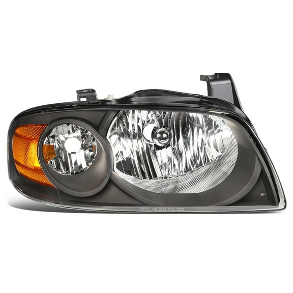 DNA Motoring OEM-HL-0019-R For 2004 to 2006 Nissan Sentra 1Pc Right / Passenger Side Factory Style Black Housing Headlight Lamp 05 NI2503151