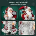 thumbnail image 2 of Christmas Santa Claus Toys Home Decor Party Decoration Standing Doll (Red), 2 of 6
