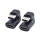 thumbnail image 1 of 2 adaptadores convertidores USB 3.1 tipo C macho a USB-c hembra en ángulo recto de 180 grados para teléfonos inteligentes, 1 of 5