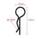 thumbnail image 5 of Clips de cuerpo RC universales para todas las piezas RC 1/6 1/8, pieza de repuesto de carcasa de carrocería de camión Negro Sunnimix Clips de cuerpo RC, 5 of 5