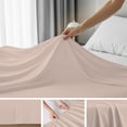 thumbnail image 6 of Purity Home King Bed Sheet Set - 100% Cotton Percale - Cool, Crisp, Breathable & Durable 4-Piece - Blush, 6 of 14