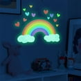 thumbnail image 3 of Adhesivo luminoso para pared de arcoíris, suministros decorativos de decoración de pared para dormitorio, vacaciones, decoración de fiesta de año nuevo, regalo, arcoíris, 3 of 5
