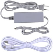 Wall Power Supply AC Adapter Charging Cable  USB Charging Cord Charger Kit for Nintendo Wii U Gamepad