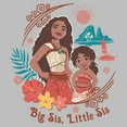 thumbnail image 2 of Women's Moana 2 Big Sis Little Sis Portrait  Graphic T-Shirt, 2 of 4