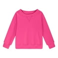 thumbnail image 3 of FAIWAD Kids Girls Basic Sweatshirts Solid Color Long Sleeve Crew Neck Pullover Casual Basic School Sport Holiday Clothes, 3 of 6