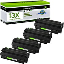 GREENCYCLE 4 Pack Compatible for HP 13X Q2613X 13A Q2613A Black Toner Cartridge Replacement with HP Laserjet 1000 1200 1220 1330 3300 3310 3320 3330 3380 Series Printer