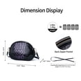 thumbnail image 5 of FEIMINA Genuine Leather Shoulder Bag,Leather CrossBody Bag,Tote Handbag Purse Fashion for Women (Purple), 5 of 8