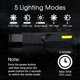 thumbnail image 2 of Linterna frontal LED recargable con sensor de 230°, 5 modos, ligera, resistente al agua, para correr, para niños, adultos, senderismo, correr, trotar, construcción, exteriores, alpinos, 2 of 4