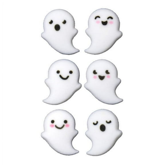 Ghost Buddies 1" Assortment Dec-Ons® Halloween Dessert Decorations (12 Pieces)