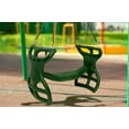 Milliard Outdoor BacktoBack Glider Swing for Kids, Green, Plastic